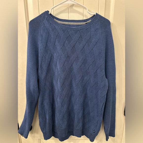 Tommy Bahama Ocean Crest Blue Men's Cable Knit Sweater M - Picture 1 of 2
